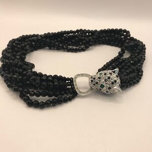 Kenneth Jay Lane (KJL) for Avon,  Panther necklace.Duchess of Windsor Collection